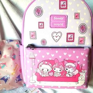Loungefly x Sanrio My Melody & Kuromi mini backpack